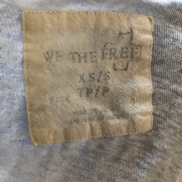 Free People Hi-Low White T-Shirt - Picture 6 of 6